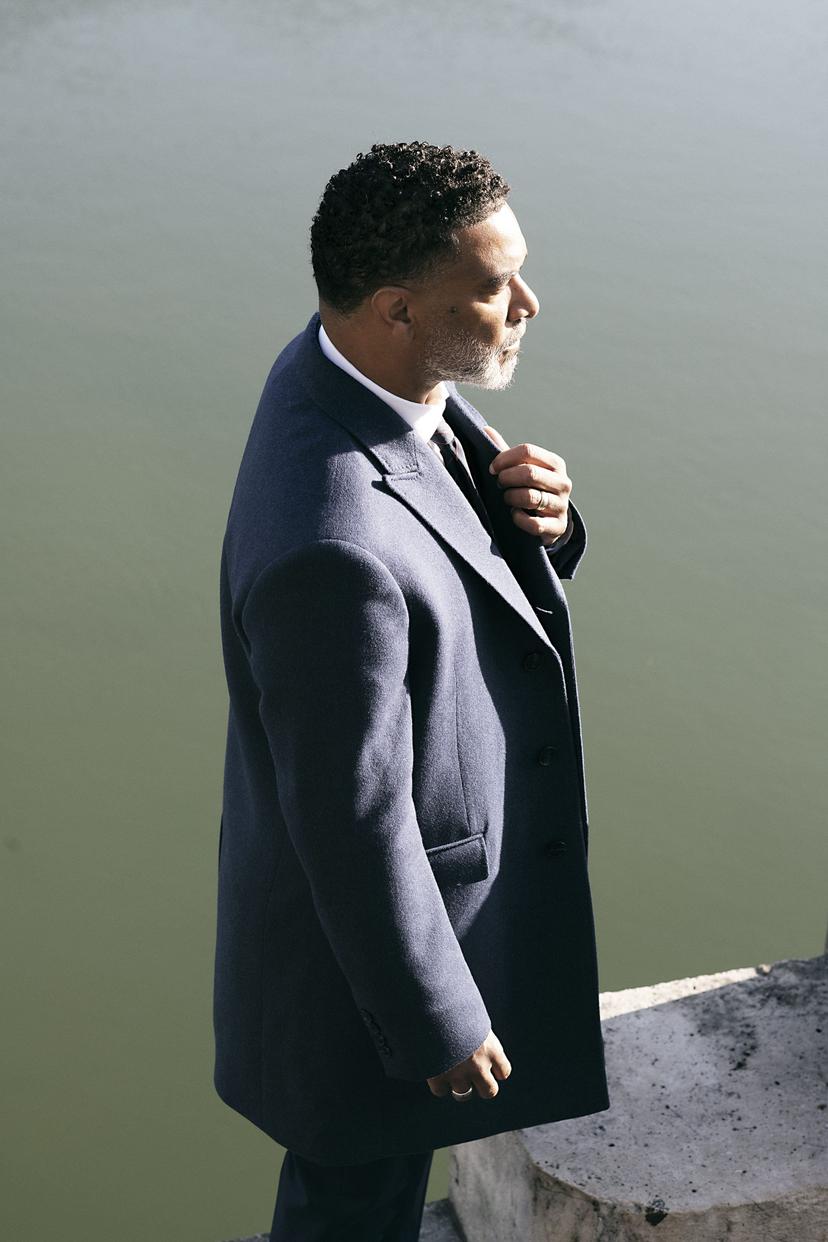 manteau laine déperlant